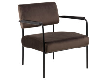 Relaxsessel >Clementia I< in Schwarz/matt aus Metall - 66,5x77x67cm (BxHxT)