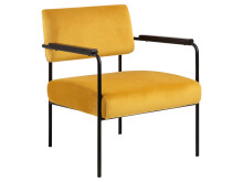 Relaxsessel >Clementia I< in Schwarz/matt aus Metall - 66,5x77x67cm (BxHxT)