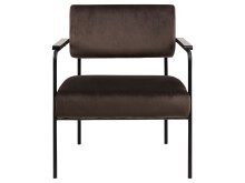 Relaxsessel >Clementia I< in Schwarz/matt aus Metall - 66,5x77x67cm (BxHxT)