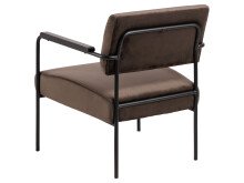 Relaxsessel >Clementia I< in Schwarz/matt aus Metall - 66,5x77x67cm (BxHxT)