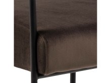 Relaxsessel >Clementia I< in Schwarz/matt aus Metall - 66,5x77x67cm (BxHxT)