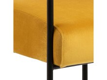 Relaxsessel >Clementia I< in Schwarz/matt aus Metall - 66,5x77x67cm (BxHxT)