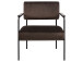 Relaxsessel >Clementia I< in Schwarz/matt aus Metall - 66,5x77x67cm (BxHxT)