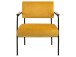 Relaxsessel >Clementia I< in Schwarz/matt aus Metall - 66,5x77x67cm (BxHxT)