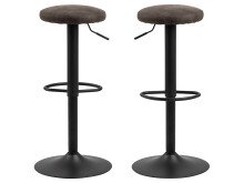 Barhocker >Filbert I< (2er Set) in Schwarz/matt aus...