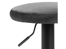 Barhocker >Filbert I< (2er Set) in Dunkelgrau aus Metall - 40x82x40cm (BxHxT)