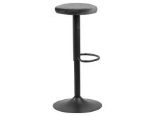 Barhocker >Filbert I< (2er Set) in Dunkelgrau aus Metall - 40x82x40cm (BxHxT)