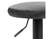 Barhocker >Filbert I< (2er Set) in Dunkelgrau aus Metall - 40x82x40cm (BxHxT)