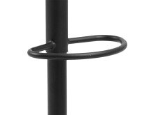 Barhocker >Filbert I< (2er Set) in Dunkelgrau aus Metall - 40x82x40cm (BxHxT)