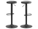 Barhocker >Filbert I< (2er Set) in Dunkelgrau aus Metall - 40x82x40cm (BxHxT)