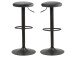 Barhocker >Filbert I< (2er Set) in Dunkelgrau aus Metall - 40x82x40cm (BxHxT)