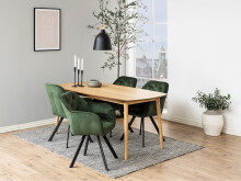 Armlehnstuhl >Lorin I< in Schwarz/matt aus Metall - 57,5x81,5x61,5cm (BxHxT)