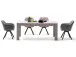 Armlehnstuhl >Lorin I< in Schwarz/matt aus Metall - 57,5x81,5x61,5cm (BxHxT)