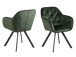 Armlehnstuhl >Lorin I< in Schwarz/matt aus Metall - 57,5x81,5x61,5cm (BxHxT)