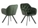 Armlehnstuhl >Lorin I< in Schwarz/matt aus Metall - 57,5x81,5x61,5cm (BxHxT)