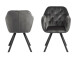 Armlehnstuhl >Lorin I< in Schwarz/matt aus Metall - 57,5x81,5x61,5cm (BxHxT)