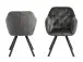 Armlehnstuhl >Lorin I< in Schwarz/matt aus Metall - 57,5x81,5x61,5cm (BxHxT)