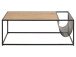 Couchtisch >Carney< in Wildeiche aus Metall - 110x40x50cm (BxHxT)