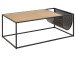 Couchtisch >Carney< in Wildeiche aus Metall - 110x40x50cm (BxHxT)