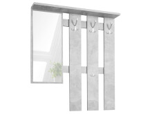 Garderoben-Set >Renton< in Weiß - 100x180x25cm (BxHxT)