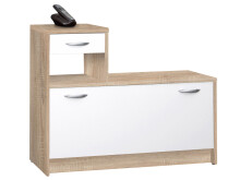 Garderoben-Set >Renton< in Weiß - 100x180x25cm (BxHxT)