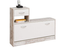 Garderoben-Set >Renton< in Weiß - 100x180x25cm (BxHxT)
