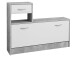 Garderoben-Set >Renton< in Weiß - 100x180x25cm (BxHxT)