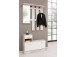 Garderoben-Set >Renton< in Weiß - 100x180x25cm (BxHxT)