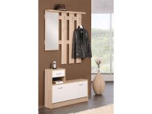 Garderoben-Set >Renton< in Sonoma-Eiche - 100x180x25cm (BxHxT)