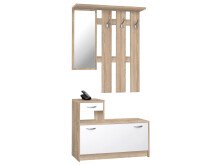 Garderoben-Set >Renton< in Sonoma-Eiche - 100x180x25cm (BxHxT)