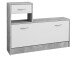 Garderoben-Set >Renton< in Strukturbeton Nachbildung - 100x180x25cm (BxHxT)