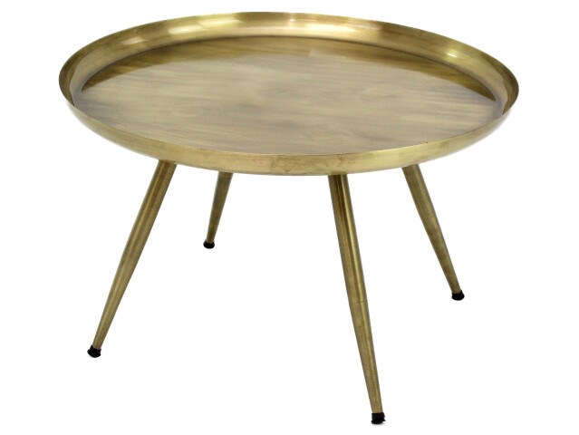 Couchtisch >Padraig< in Messing aus Stahl - 61x38x61cm (BxHxT)