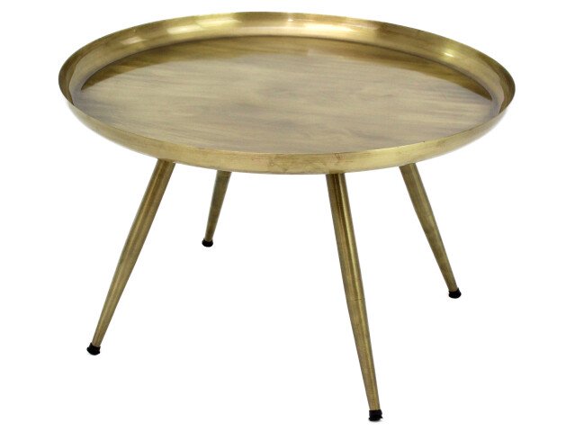 Couchtisch >Padraig< in Messing aus Stahl - 61x38x61cm (BxHxT)