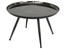 Couchtisch >Padraig< in Anthrazit aus Stahl verzinkt - 61x38x61cm (BxHxT)