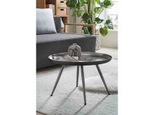 Couchtisch >Padraig< in Anthrazit aus Stahl verzinkt - 61x38x61cm (BxHxT)