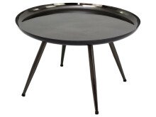 Couchtisch >Padraig< in Anthrazit aus Stahl verzinkt - 61x38x61cm (BxHxT)