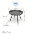 Couchtisch >Padraig< in Anthrazit aus Stahl verzinkt - 61x38x61cm (BxHxT)