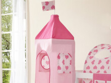 Kinderbett >Perth III< in Weiß aus Massivholz - 203x113x208cm (BxHxT)