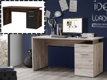 Schreibtisch >Balu< in Alufarben - 140x73x60cm (BxHxT)