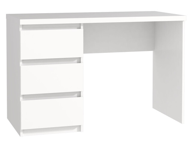 Schreibtisch >Balu< in Weiß Matt - 108x72,5x50cm (BxHxT)