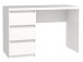 Schreibtisch >Balu< in Weiß Matt - 108x72,5x50cm (BxHxT)