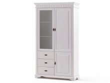 Vitrine >Lynea< in  aus Glas - 112x196x41,5cm (BxHxT)