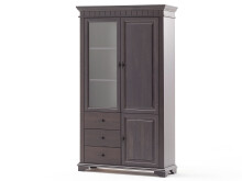 Vitrine >Lynea< in Rustikal aus Glas - 112x196x41,5cm (BxHxT)