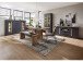 Vitrine >Lewes< in Graphit - 80x201x37cm (BxHxT)