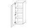 Hängeschrank >Lewes< in Graphit aus Kunststoff - 36x128x37cm (BxHxT)