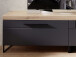 TV-Board >Lewes< in Graphit aus Kunststoff - 96x55x44cm (BxHxT)