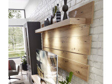 Wandboard >Lewes< in Artisan Eiche - 202x93x24cm (BxHxT)