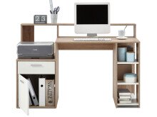 Schreibtisch >Suzanne< in Eiche - 138,5x92x53,5cm (BxHxT)