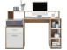 Schreibtisch >Suzanne< in Eiche - 138,5x92x53,5cm (BxHxT)