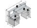 Schreibtisch >Suzanne< in Eiche - 138,5x92x53,5cm (BxHxT)